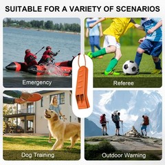 Emergency Survival Whistle, Loud 120+ dB Aluminum Alloy Metal Safety Whistle …