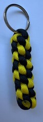Paracord Keychain Spiral Yellow/Black Bumblebee