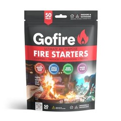 Travel Fire Starter for Camping, Hiking, Backpacking | Uses: Grill, 50 Pieces