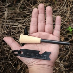 Ferro Flint Scraper Fire Starter Rod Lighter Magnesium Emergency Camping Tool