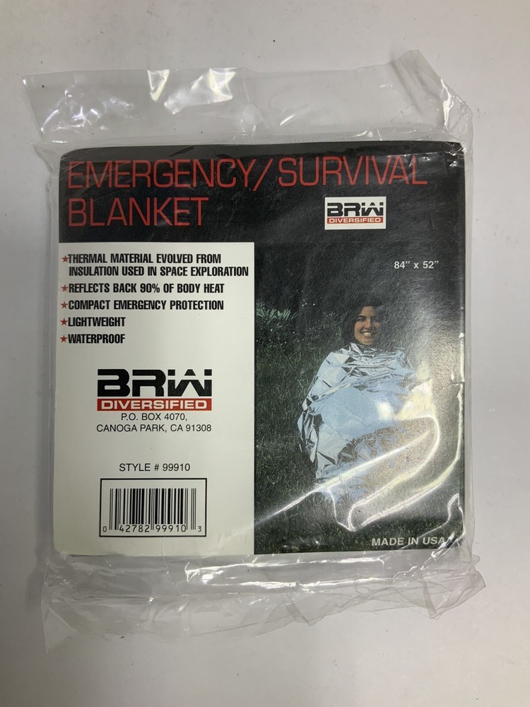 BRW Diversified Emergency/Survival Blanket 84”X 52” OldGnu
