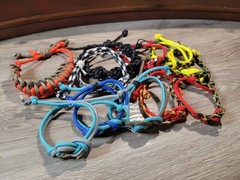 11 Piece Wholesale Bracelet Lot Handmade Paracord Macrame Bracelet Bundle
