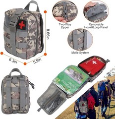 125 Piece Survival Kit Emergency Gear First Aid Camping Hiking Hunting Outdoor