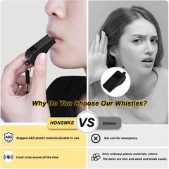Professional Outdoor Sports Whistles with Lanyard Loud Crisp Sound Plastic Whist