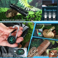 37-in-1 Survival Kit for Men – Emergency Gear, Camping & Hiking Essentials, Gift
