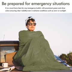 3 Pack Emergency Sleeping Bag Emergency Survival Sleeping Bag with Signal Whistle, What…