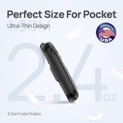 DeeKom Rechargeable Hand Warmers 2 Pack, Rapid Heating Within 3 Seconds Black
