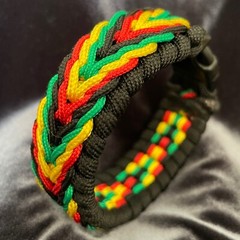 Paracord Bracelet Rasta, LGBT Rainbow, different colours, easy release clasp