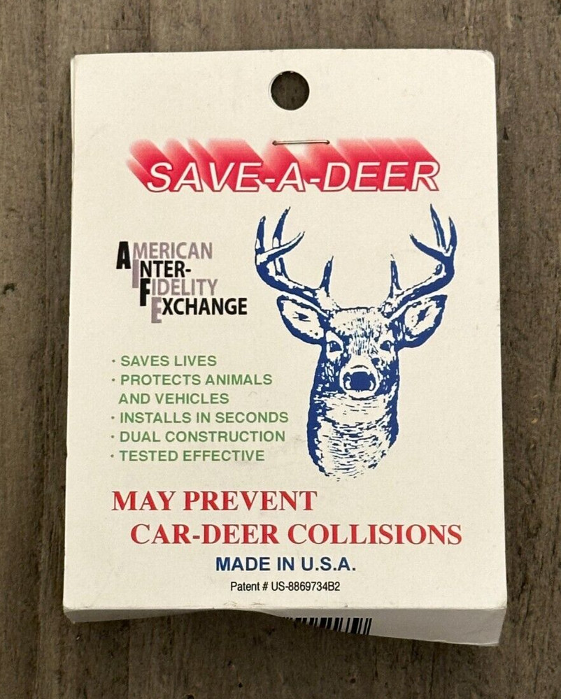 Deer Whistle Save-A-Deer Dual Construction Black # US-8869734B2