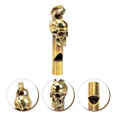 Metal Skull Whistle Portable Outdoor Whistle Loud Crisp -Saving Tool