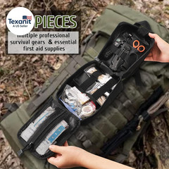 170 PCS Survival Kits, Survival First Aid Kit with Essential Survival Gear Emerg