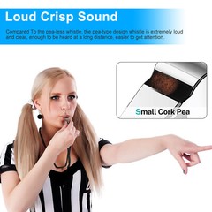 2x Coach Referee Loud Whistle Survival Singal Sports Soccer w/ Lanyard Wristband