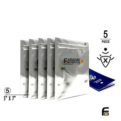 Faraday 5 PC Cell Phone NEST-Z 7.0 Mil 5-Layer EMP Bags 5″ x 7″
