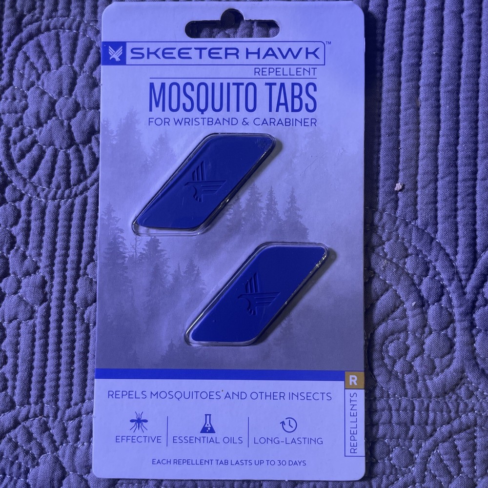 Skeeter Hawk Mosquito Replacement Tabs 2 PK For Wristband And Carabiner