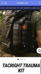 TacRight Trauma Kit Professional Emergency Medical First Aid Military Hiking