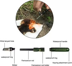 🔥Survival Lighter WATERPROOF Metal 22g Outdoor Camping Emergency Wand