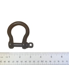 Black Stainless Steel 316 Forged Bow Shackle 3/8 10mm Marine Grade