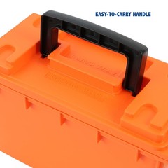 Sheffield 12680 Marine Storage Box, Dry Box 11.25″ L X 5″ W X 7.25″ H, Orange