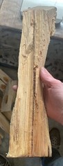 Solid Resin Core Exceptional Hot Lasting Fatwood Log 2lb 4.8oz Sticky
