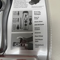 Ready America Emergency Power Station Flashlight Phone Charger Radio