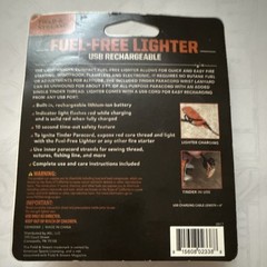 Field & Stream Fuel-Free Lighter USB Rechargeable Fire Starter, Orange Camping