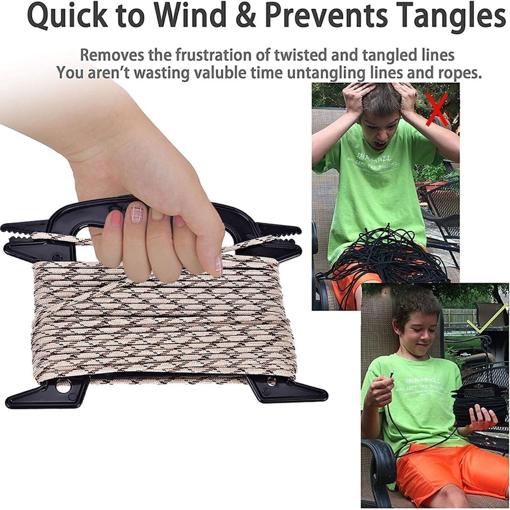 Paracord Winder Fishing Line Cable Bobbins Rope Organizer Tool for Holding