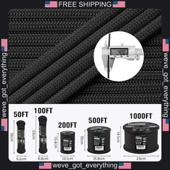Paracord Rope 750 lb Strength for Camping DIY Crafts