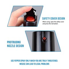 4 Bottles Feloiy Pepper Spray 2 Oz Inert Water Based Formula 16 Foot Range