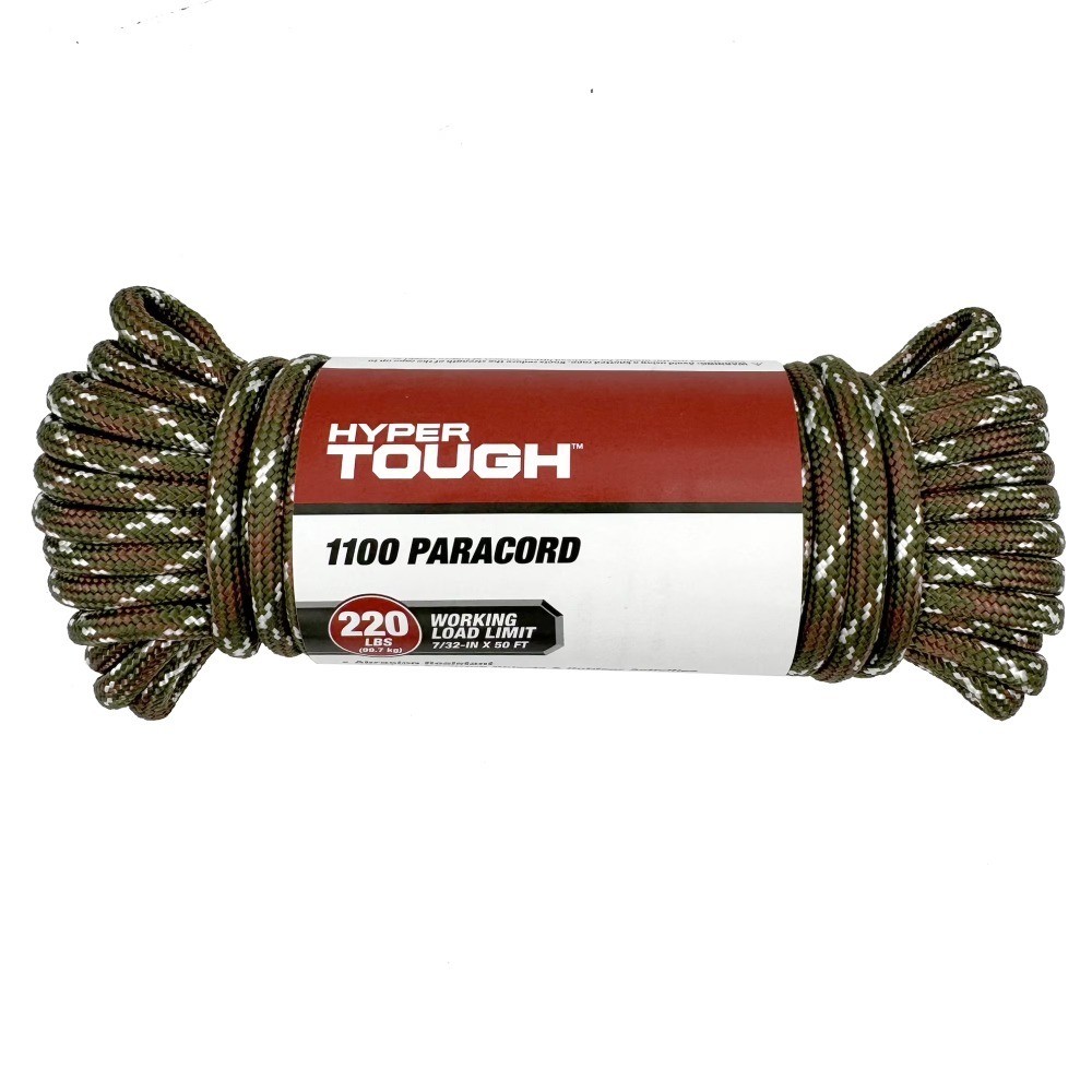 7/32 inch x 50 ft, 1100 Paracord, Camo