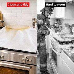 40″x40″ Emergency Fire Blanket for Home Kitchen, Fiberglass Safety