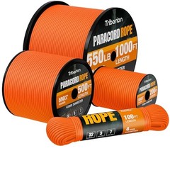 Paracord Rope 550 lb – 5/32″ Parachute Cord 4MM 7-Strand para Cord 200ft Orange