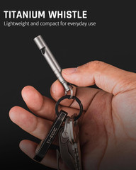 Titanium Emergency Whistle,Dog Whistle | Whistle with Lanyard,Outdoor Survival W