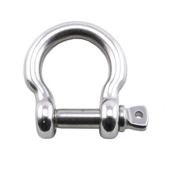 4 Pcs Stainless Steel Anchor Shackle 1/4″, Heavy Duty Bow Shackle Lifting Sai…