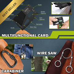 Survival Kit 17 in 1 Gear Supplies Case Adult Camping Hunting Fishing Men Teen