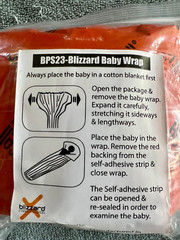 Blizzard Baby Wrap hypothermia emergency reflective blanket