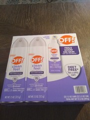 OFF! Clean Feel Mosquito & Tick Repellent Picaridin DEET-free Bug Spray Set