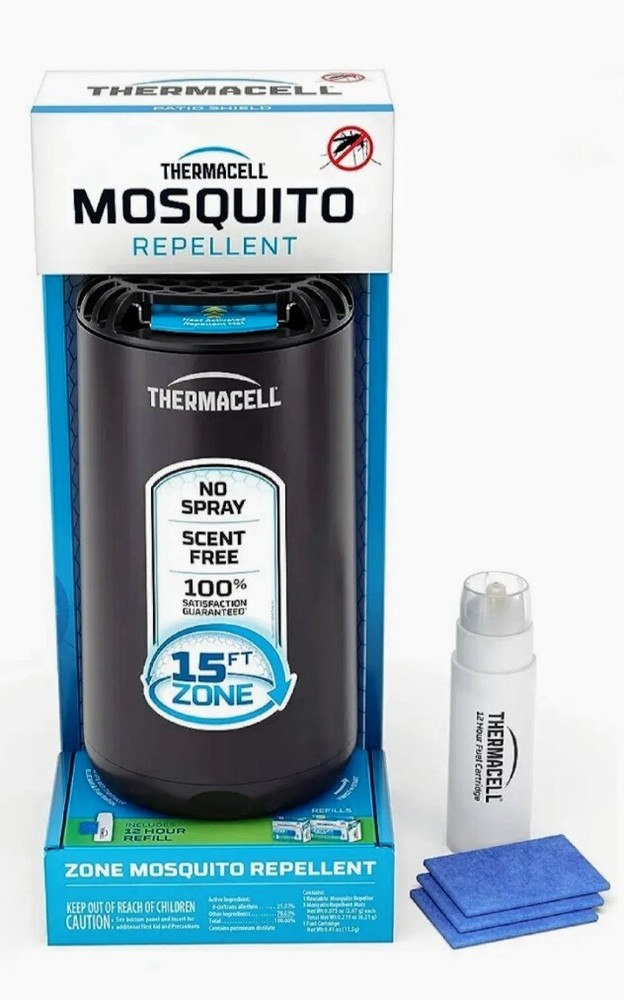 Thermacell Mosquito Repellent with 12 hour refill . No Smoke. 15 ft Zone. New!!!