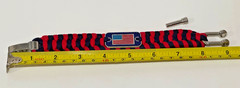 America 250 Adjustable Paracord Emergency Survival Bracelet w/USA Flag Tag
