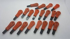 2 Rod Striker/Scraper Blade Firesteel Ferro Flint Ferrocerium EDC / BOB ORANGE