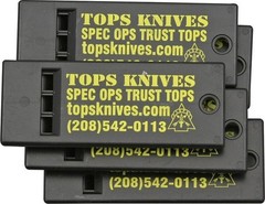 TOPS Survival Whistle Hardened Heavy-Duty Black Plastic Construction – TKSW05