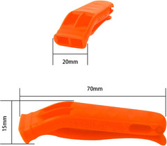 10 Pcs Safety Whistle Marine Whistle Plastic Whistles with Lanyard for Emergency