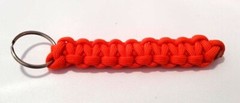 ONE (1) Paracord Keychain 550 Cord Multiple Colors Variation