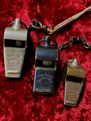VINTAGE Acme Thunderer Police Whistles, Set of 3