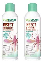 EcoSmart Insect Repellent Dry Aerosol Formula, Safe For Kids & Pets, Organic 2PC