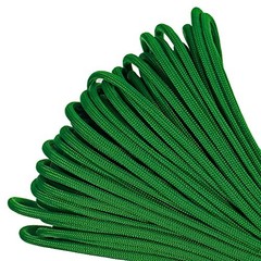 550lb Commercial Grade Paracord – 7 Strand Type III Nylon 100 ft Kelly Green