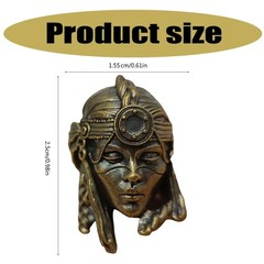 Female Soldier Parachute Cord Beads Vintage Charm Bead for Paracord Pendants