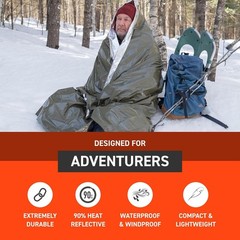 S.O.L. Survive Outdoors Longer 90% Heat Heavy Duty Emergency, Green