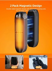Hand Warmer Rechargeable, 2 Pack Hand Warmer Electric with 2500mAh Carr…