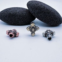 2-piece brass paracord knife pendant set