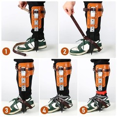 Tree Climbing Spike Crampons, Trees Artifact Crampons for Trees Set for Practice…